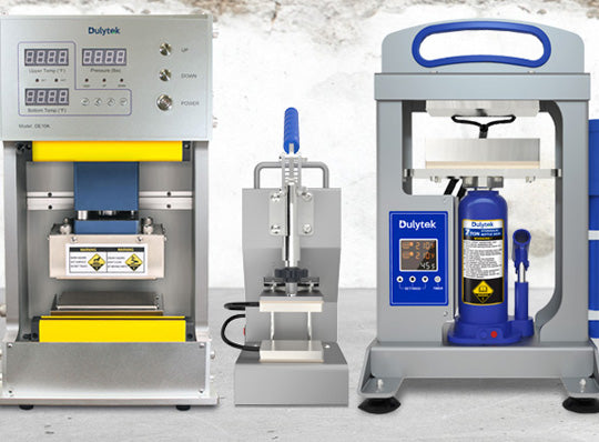 Dulytek Heat Presses, Hydraulic, Manual, Hybrid, Pneumatic, Various Sizes and Capacity